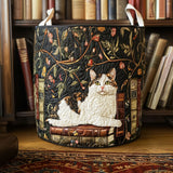 Quilted Laundry Basket - Mystical Cat