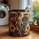 Insulated Laundry Hamper - Mystic Elephant
