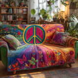 Janne - Quilted sofa cover Floral Refined
