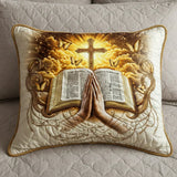Knotted Pillow Cover - Prayer and Scripture