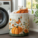 Upholstered Laundry Hamper - Morning Pumpkin