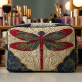 Yara - Quilted wash bag Refined Dragonfly