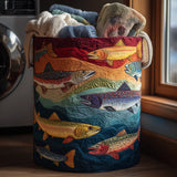 Upholstered Laundry Basket - Fantasy Trout