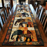 Dressed Table Runner - Elephant March