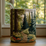 Lined Laundry Basket - Riverbank