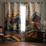 Rustic Quilted Curtains NCU0NT11279
