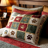 Knotted Cushion Cover - Scarlet Paws