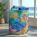 Upholstered Laundry Hamper - Marine Sparkle