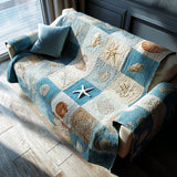 Tess - Quilted Sofa Cover Ocean Pattern
