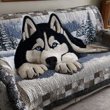 Adriana - Quilted Sofa Cover Landscape of Snow Quiet