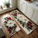 Elin - Kitchen Mat Winters met Bloemblaadjes van Sneeuw