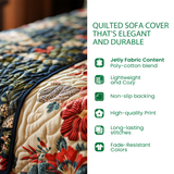 Willemijn - Quilted sofa cover Forest at Dusk