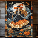 Corrie - Quilted Blanket Cat Spooky