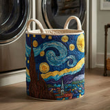 Quilted Laundry Basket - Star Pattern