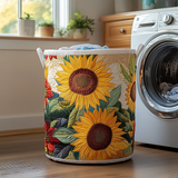 Padded Laundry Basket - Sunflower