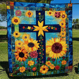 Ellen - Quilted throw Sun-drenched Cross