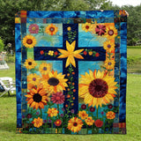 Ellen - Quilted throw Sun-drenched Cross