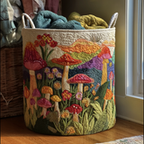Upholstered Laundry Basket - Garden by the Morning