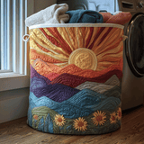 Upholstered Laundry Hamper - Prairie at Dawn