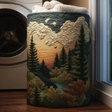 Upholstered Laundry Basket - Pins at Sunset