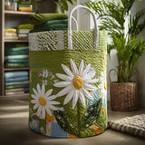 Quilted Laundry Hamper - Sunny Stems