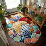 Lisa - Decorative rug Personalized Shell Shape Tide Whisper