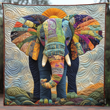 Femke - Quilted blanket Elephant Tribal Harmony