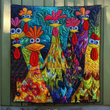 Floor - Quilted Chicken Fantasy Blanket