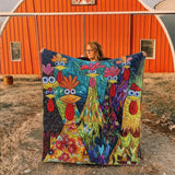 Floor - Quilted Chicken Fantasy Blanket