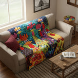 Floor - Quilted Chicken Fantasy Blanket