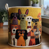 Lined Laundry Basket - Fantasy Dogs