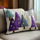 Quilted Cushion Cover - Winter Amethyst