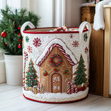 Upholstered Laundry Hamper - Winter Spirit