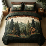 3-piece quilted bedding set - Woodland Walk