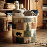 Quilted Laundry Basket - Forest Corner
