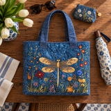 Handgemaakte tas - Gouden Libelle 