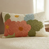 Knitted Cushion Cover - Retro Daisies
