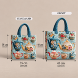 Gewatteerde tas - Bloemenpatroon