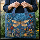 Handgemaakte tas - Gouden Libelle 
