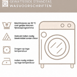 Wasvoorschriften voor gewatteerde strandtas